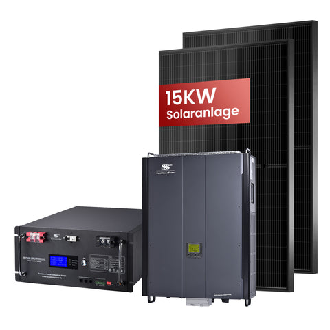 3 Phasig 48V 15KW Hybrid Wechselrichter mit Speicher 9,6KWH LiFePO4 Batterie | Sunstone Power Industrial GmbH | PV-Anlagen Produkte kaufen