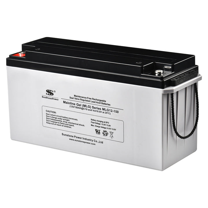 12V 150AH Blei-Säure-Gel-Batterie Hausbatteriespeicher für Solar Versorgung | Sunstone Power