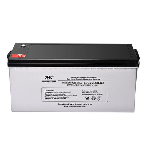 Gel Batterie 12V 200AH Deep Cycle Battery 12 Volt Gel Akku Solar Notstrombatterie 200 AH C10 Wohnmobile Solaranlagen | Sunstone Power Industrial GmbH | PV-Anlagen Produkte kaufen 0% MWST.