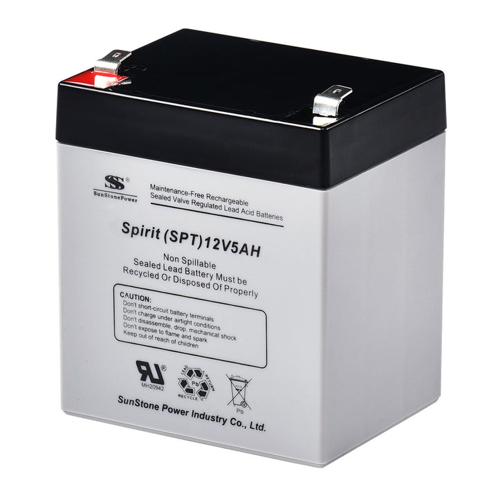 12V 5Ah wartungsfreier AGM Akkus VRLA Batteriespeicher USV Ersatzakku | Sunstone Power