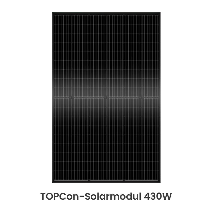430W Schwarzes PV Modul mit TOPCon-Technik Hocheffizienz Halbzellen Mono Solarplatte | Sunstone Power Industrial GmbH | PV-Anlagen Produkte kaufen
