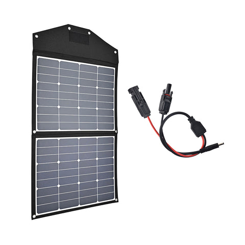 Sunstone Power 90W faltbares Solarpanel Monokristallin Modul für Powerbank Stromspeicher Laderegler, mit Kabel MC4 zu DC35135