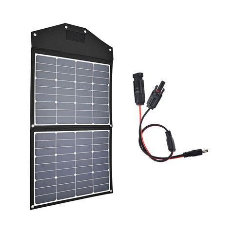 Sunstone Power 90W faltbares Solarpanel, tragbares Solarmodul für Powerstation Solarladeregler, mit Kabel MC4 zu DC5525, für Camping und Wohnmobile