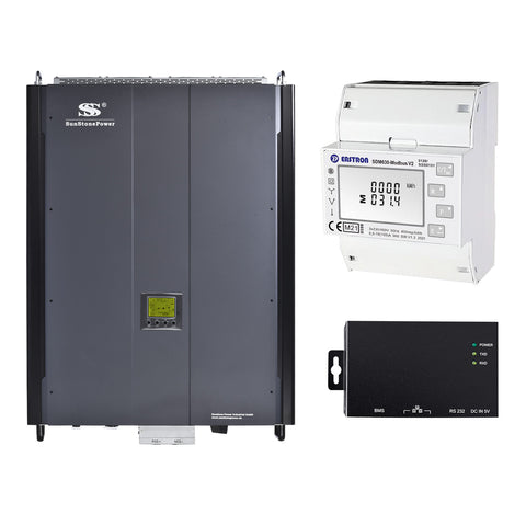 15KW 48V 3-Phasen Hybrid Wechselrichter Set mit Modbus-Dual-Box, Smart Meter EASTRON SDM630-Modbus V2 | Sunstone Power