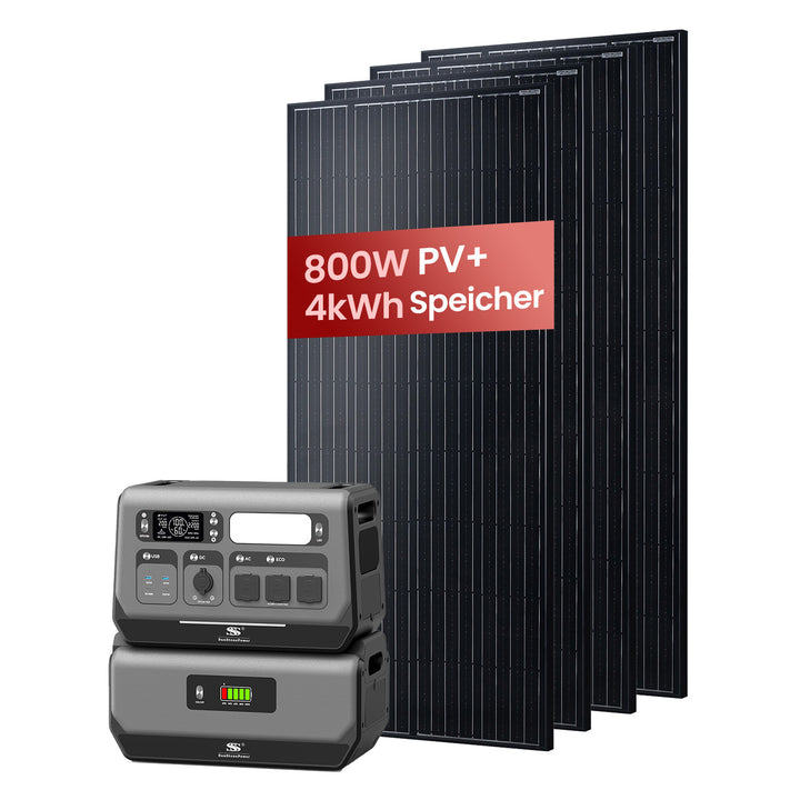 Balkonkraftwerk 4kwh Kompaktset 800w Solarmodule | Sunstone Power Industrial GmbH | DE-Lager 