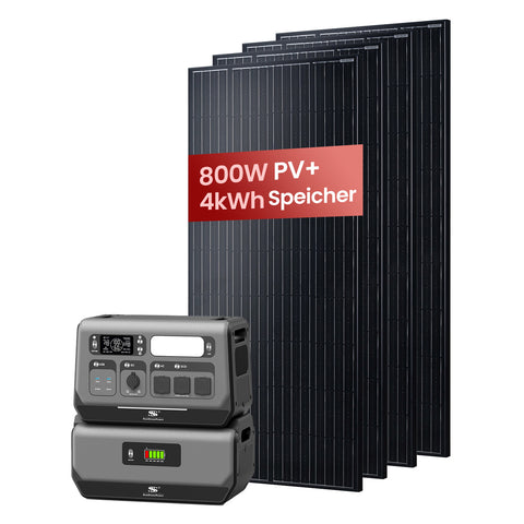 Balkonkraftwerk 4kwh Kompaktset 800w Solarmodule | Sunstone Power Industrial GmbH | DE-Lager 