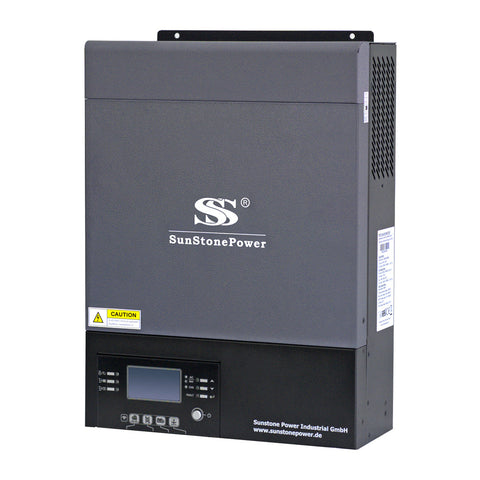 24V 230V Off-Grid Batteriewechselrichter 4KW Reine Sinuswelle MPPT Inverter mit WLAN Modul | Sunstone Power