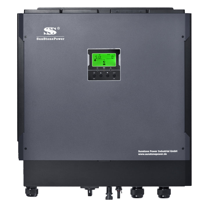 48Vdc 230Vac 5,5KW Hybridwechselrichter für PV Anlage, Ausgang mit Reiner Sinuswelle | Sunstone Power