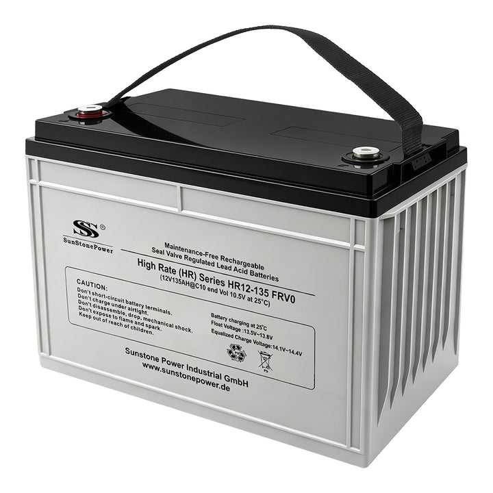12V 135Ah wartungsfreie VRLA AGM Solar Batterie für Notstromversorgung Solaranlage HR12-135 | Sunstone Power Industrial GmbH | PV-Anlagen Produkte kaufen