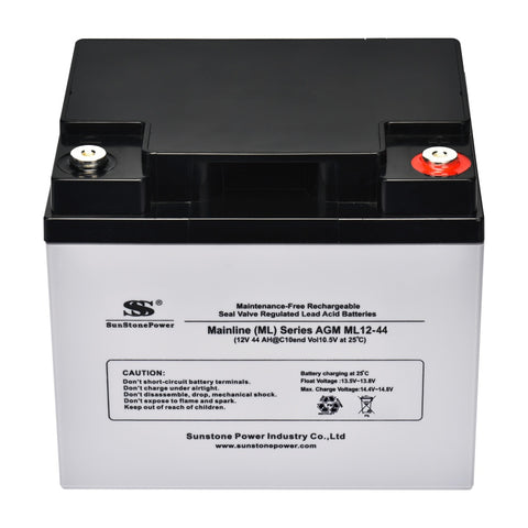 12V 44Ah AGM Akkus für Solar Anlage | Sunstone Power ML-Serie
