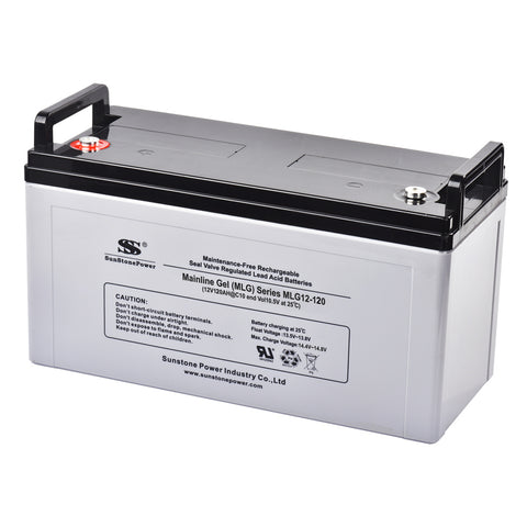 12V 120AH Blei Gel Batterie MF Akkus Batteriespeicher für Photovoltaikanlage USV Notstrom Alarmanlage | Sunstone Power