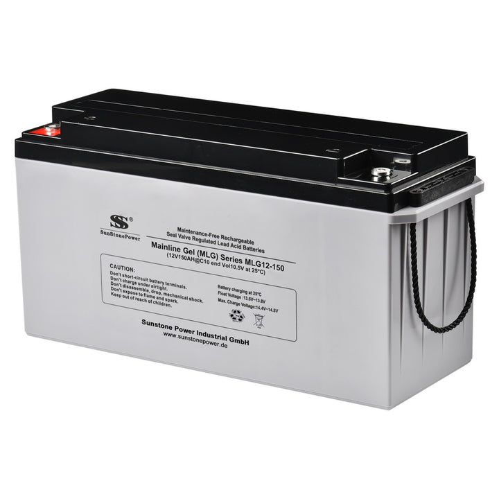 12V 150AH Blei-Säure-Gel-Batterie Hausbatteriespeicher für Solar Versorgung | Sunstone Power Industrial GmbH | Deutschland/DE-Lager | PV-Anlagen Produkte kaufen
