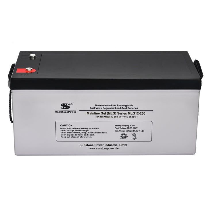 Gel Bleibatterie 12V 250AH C10 für USV Solar Anlage Notstrom Telekom | Sunstone Power Industrial GmbH | Deutschland/DE-Lager | PV-Anlagen Produkte kaufen
