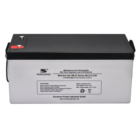 Gel Bleibatterie 12V 250AH C10 für USV Solar Anlage Notstrom Telekom | Sunstone Power Industrial GmbH | Deutschland/DE-Lager | PV-Anlagen Produkte kaufen