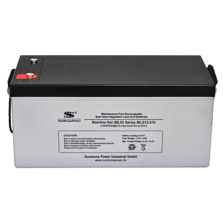 12 Volt Gel Akkus MLG12-270 Deep-Cycle Blei Gel Batterien 270 AH 10 HR | Sunstone Power Industrial GmbH | PV-Anlagen Produkte kaufen