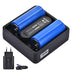 Batterieladegerät für 3,7V 18650 26650 Li-Ion Akku und 1,2V NI-MH NI-CD AA AAA Wiederaufladbare Batterien | Sunstone Power