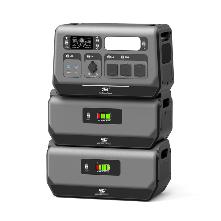 Notstrom-Paket (6,14 kWh) – Powerstation + 2x Zusatzakkus