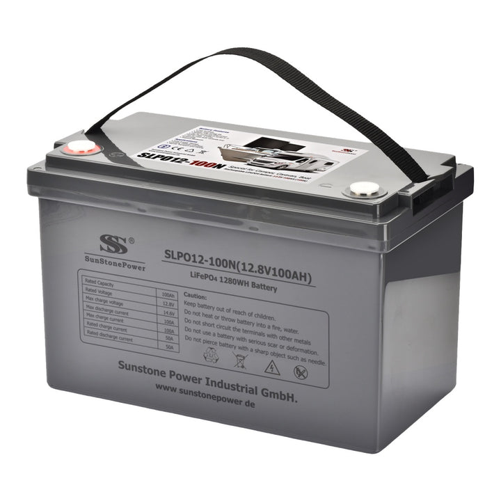 100AH 12V LiFePO4 Batterie Stromspeicher mit Blutooth für Solaranlage vom Wohnmobile | Sunstone Power Industrial GmbH | PV-Anlagen Produkte kaufen
