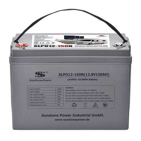 12V 150AH Lithium Akku 1C Entladung LiFe PO4 Batteriespeicher 0% MwSt | Sunstone Power