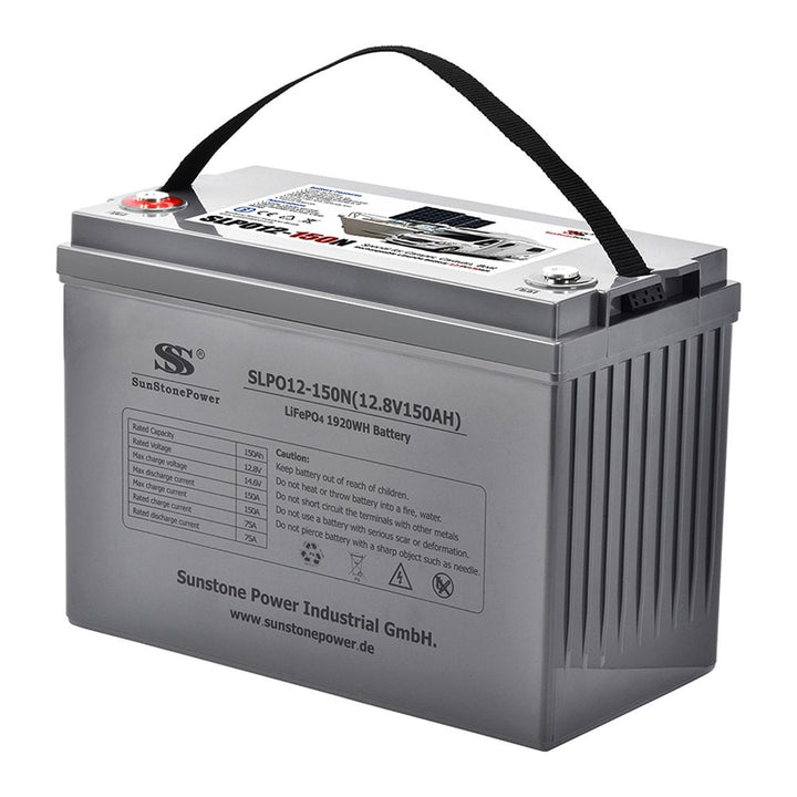 12V 150AH Lithium Ionen Akku 1C Entladung PV Anlage LiFePO4 Hausbatteriespeicher | Sunstone Power