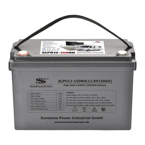 12V 150AH Lithium Ionen Akku 150A Entladung PV Anlage LiFePO4 Hausbatteriespeicher | Sunstone Power