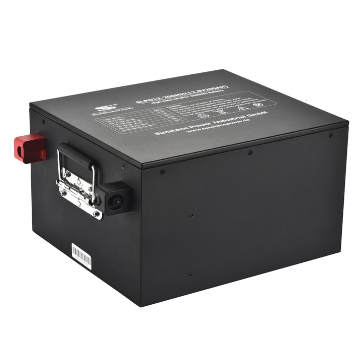 12V 200Ah LiFePO4 Batterie Untersitz Metallschale 200A Entladung für PV-Anlagen Wohnmobile Boote Caravan | Sunstone Power