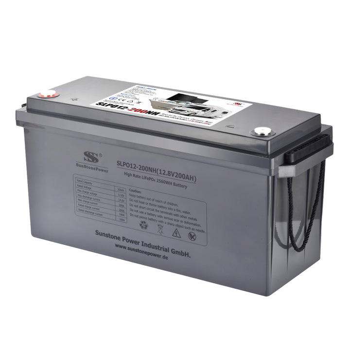 12V 200AH LiFePO4 Batteriespeicher 1C Entladung Solaranlagen Yachten Boote 0% MwSt | Sunstone Power