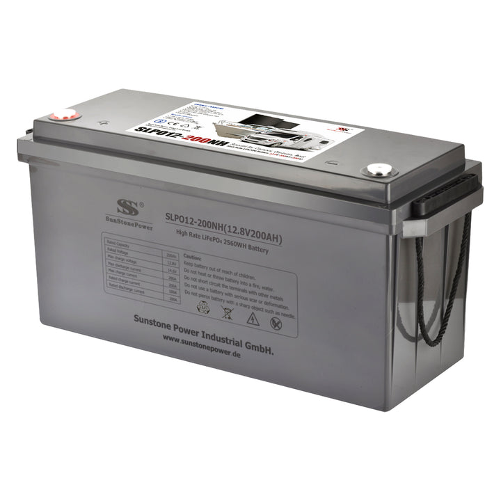 12V 200AH LiFePO4 Batteriespeicher 200A Entladung Solaranlagen Yachten Boote 0% MwSt kaufen | Sunstone Power SLPO12-200NH 
