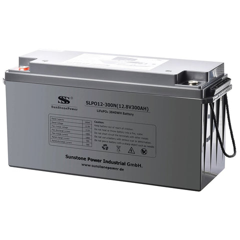 12V 300Ah LiFePO4 Batterie 3,84Kwh Energiespeicher mit BMS für Solaranlagen vom Wohnmobil 0% MwSt | Sunstone Power