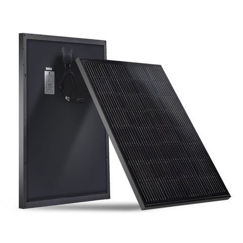 100W Mono Schwarz Solarmodul Photovoltaik Solarzelle für Balkon Terrasse | Sunstone Power