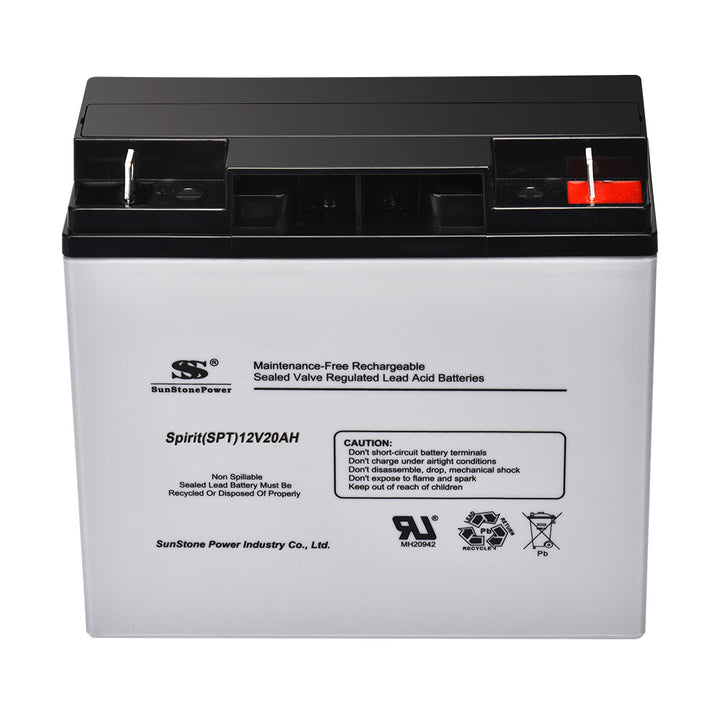 wartungsfreier 12V 20AH (20hr) AGM Akku Blei Batterie Akkumulator | Sunstone Power