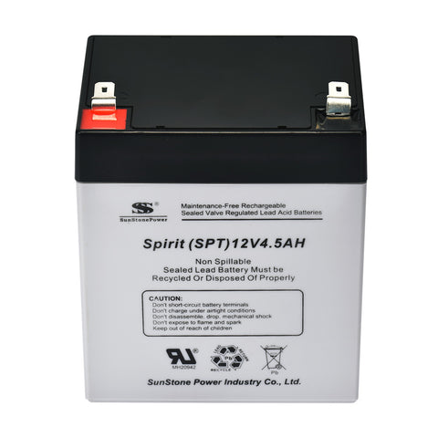 12V 4,5AH USV Blei Akkumulator AGM Batterie Wiederaufladbar | Sunstone Power