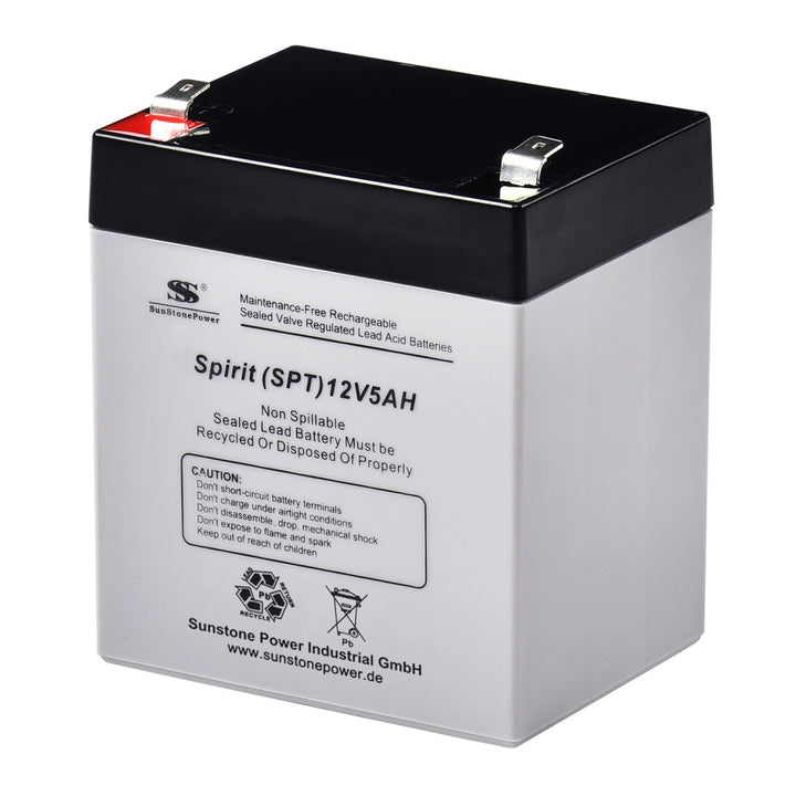 Wartungsfreier AGM Batterie 12V 5AH kaufen | Sunstone Power 
