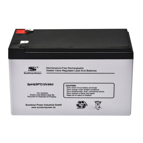 Wartungsfreier AGM Batterie 12V 9AH kaufen | Sunstone Power 