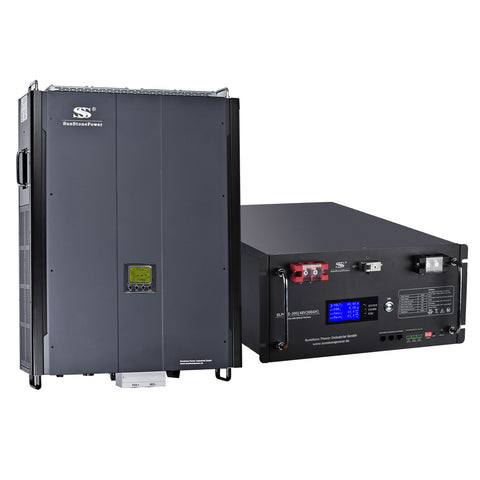 Batteriespeicher Wechselrichter Bundle KAUFEN: Wechselrichter PV Anlage 15KW 3 Phasig, 9,6KWH LiFePO4 48V Akku | Sunstone Power Industrial GmbH