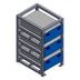 Sunstone Power 19-Zoll-Batterierack 3 HE unmontiert für SLPO-48-V LiFePO4 Rackbatterie Solarspeicher