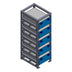 Sunstone Power 19-Zoll-Batterierack 5 HE unmontiert geeignet für SLPO-48V LiFePO4 Rack-Energiespeicher