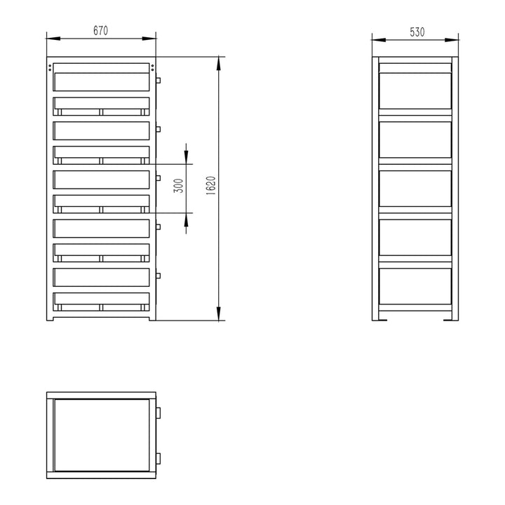 19 Zoll Batterierack 5HE von Sunstone Power zur Aufnahme von SLPO-48-Volt LiFePO4 Batteriemodulen im Serverrack